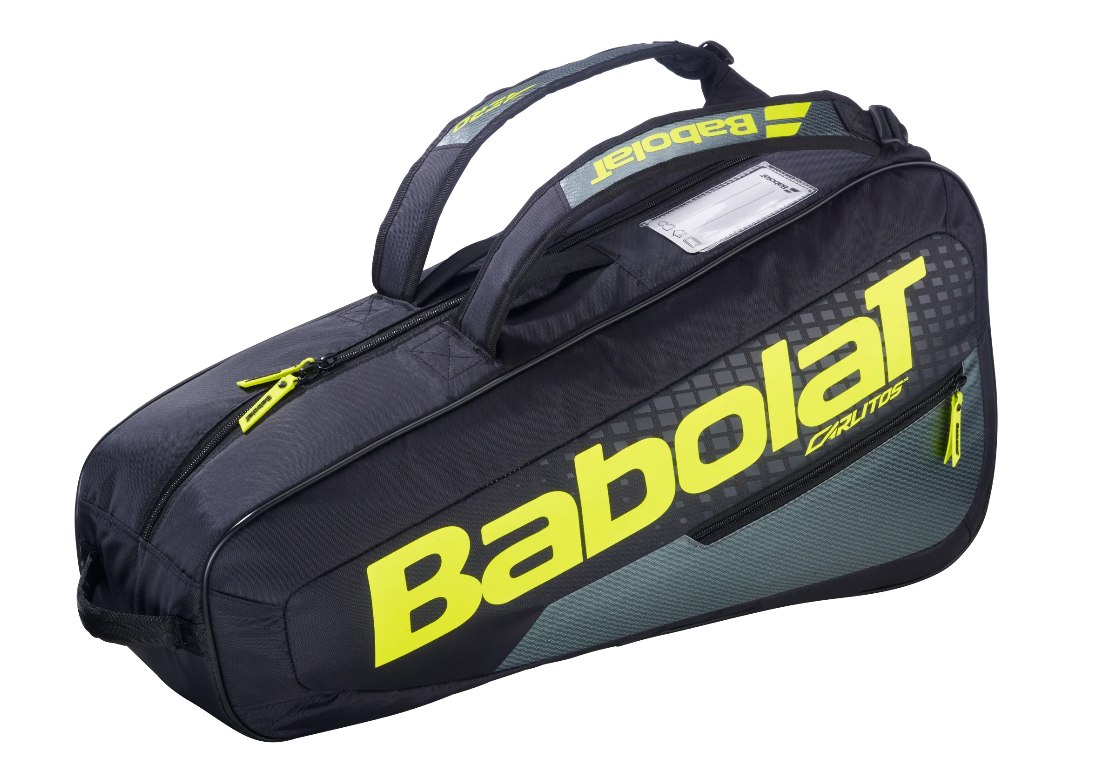Babolat Carlitos 3 pack Junior Tennis Racquet bag in Black