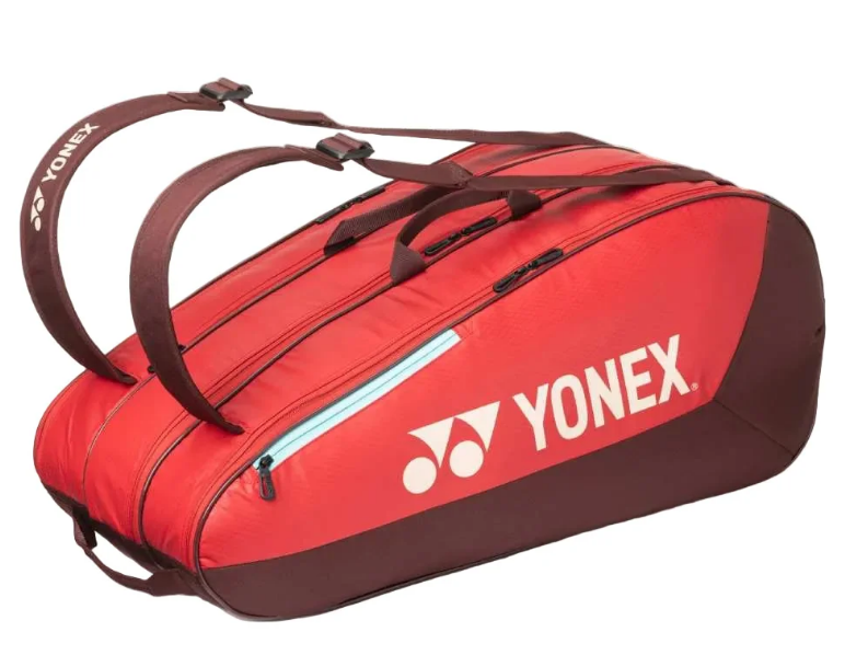 Yonex Team 9 Racquet Bag in Ruby Red