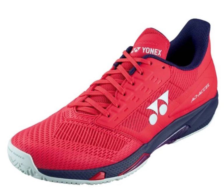 Yonex Power Cushion AD-ACCEL Women's Tennis Shoe in Sunset Red