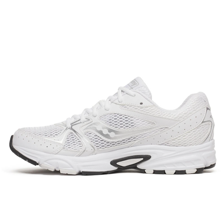 Saucony Unisex Tempest Running Shoes in White/Silver