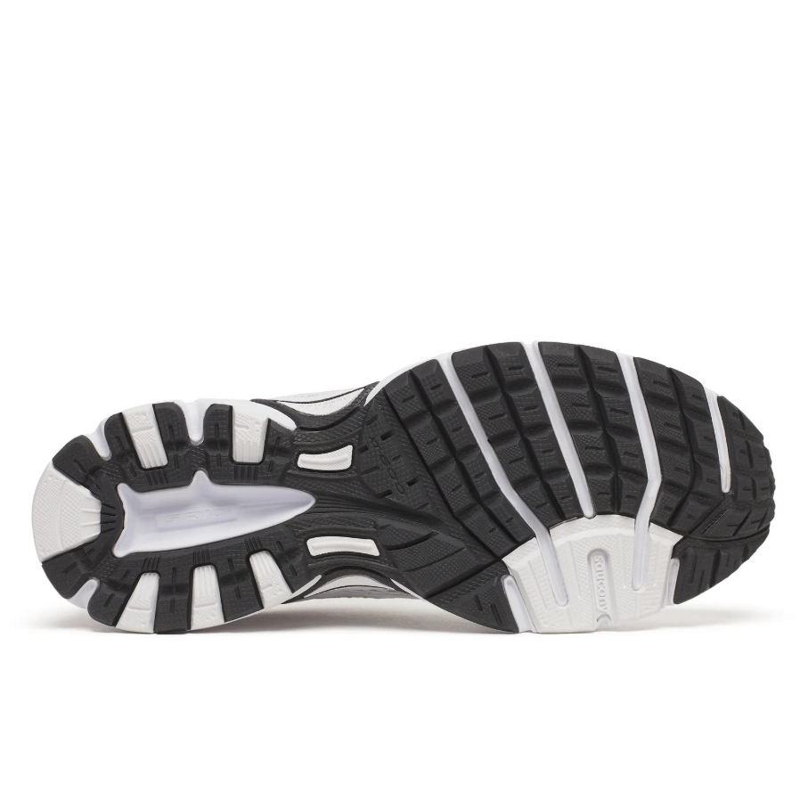 Saucony Unisex Tempest Running Shoes in White/Silver