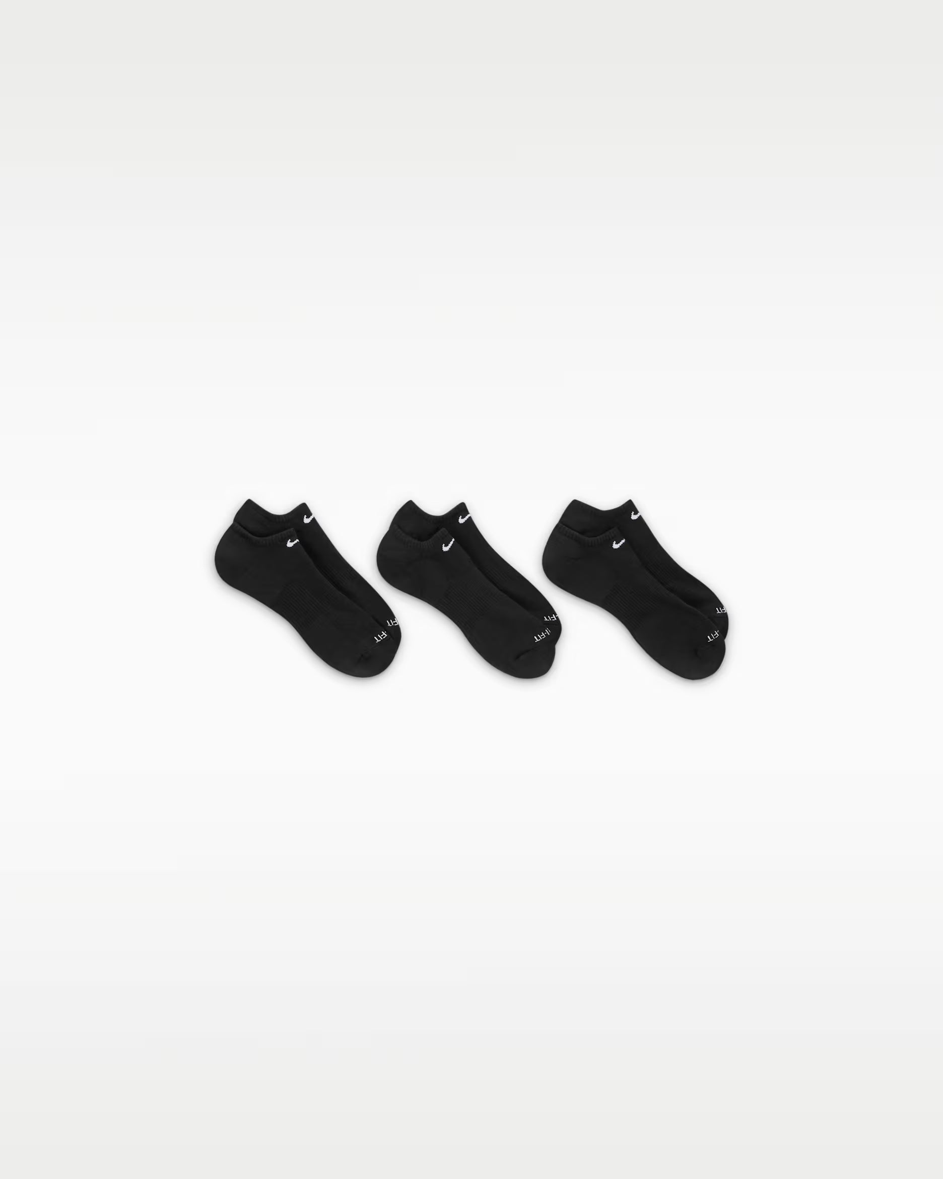 Nike Unisex Everyday Plus Cushion Training No-Show Socks (3 Pairs) in Multi-Color (968)