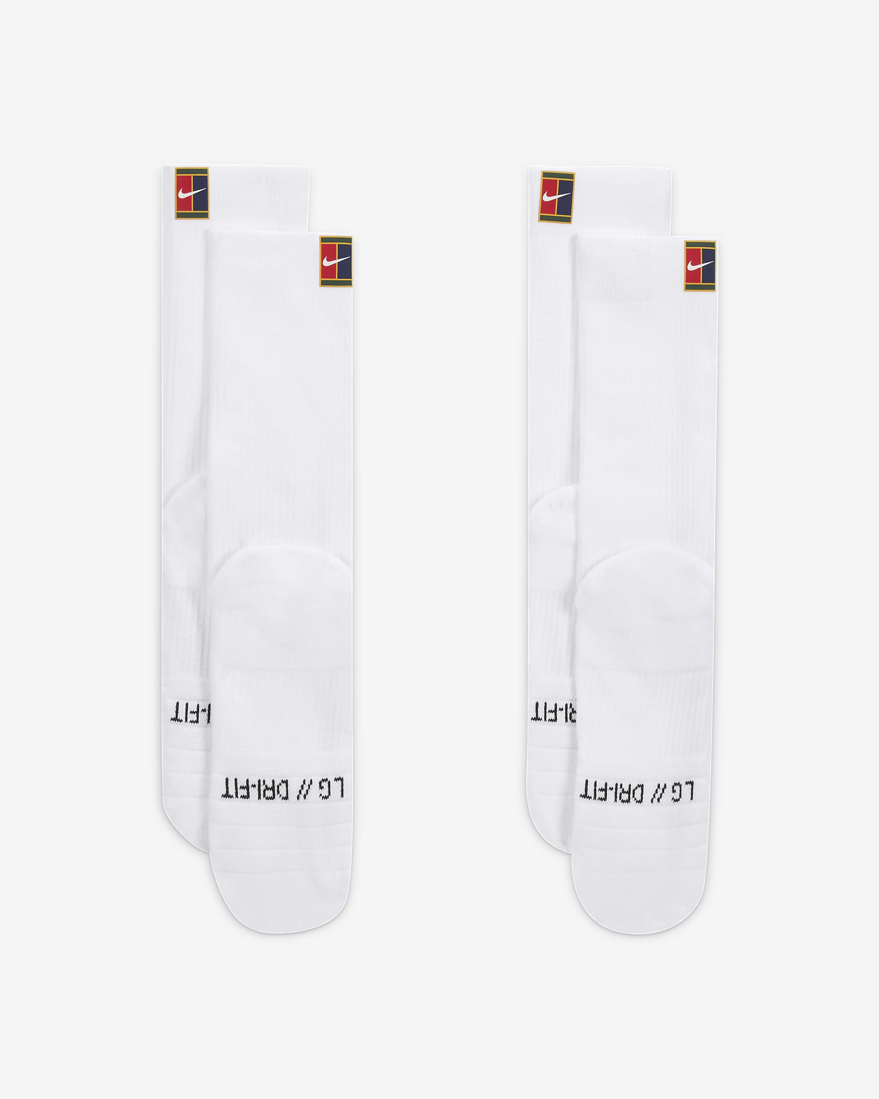 NikeCourt Multiplier Cushioned Crew Socks in White