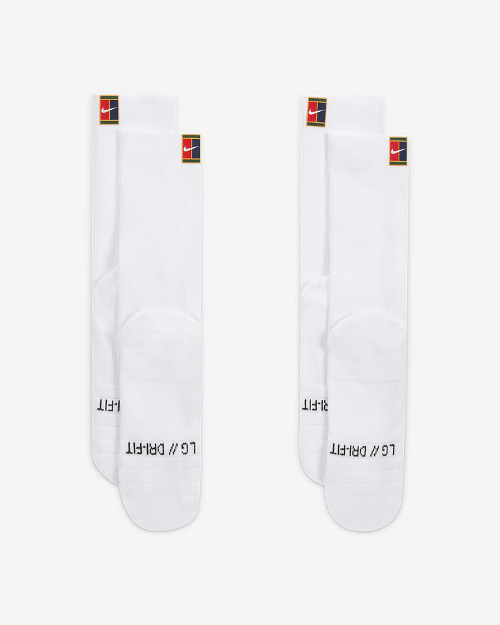 NikeCourt Multiplier Cushioned Crew Socks in White