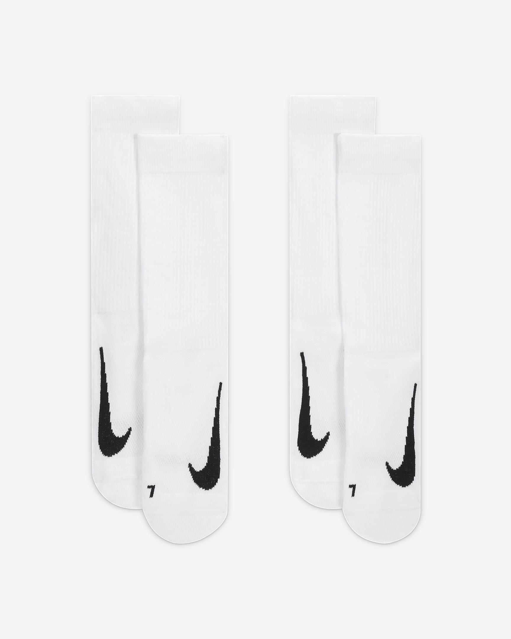 NikeCourt Multiplier Cushioned Crew Socks in White
