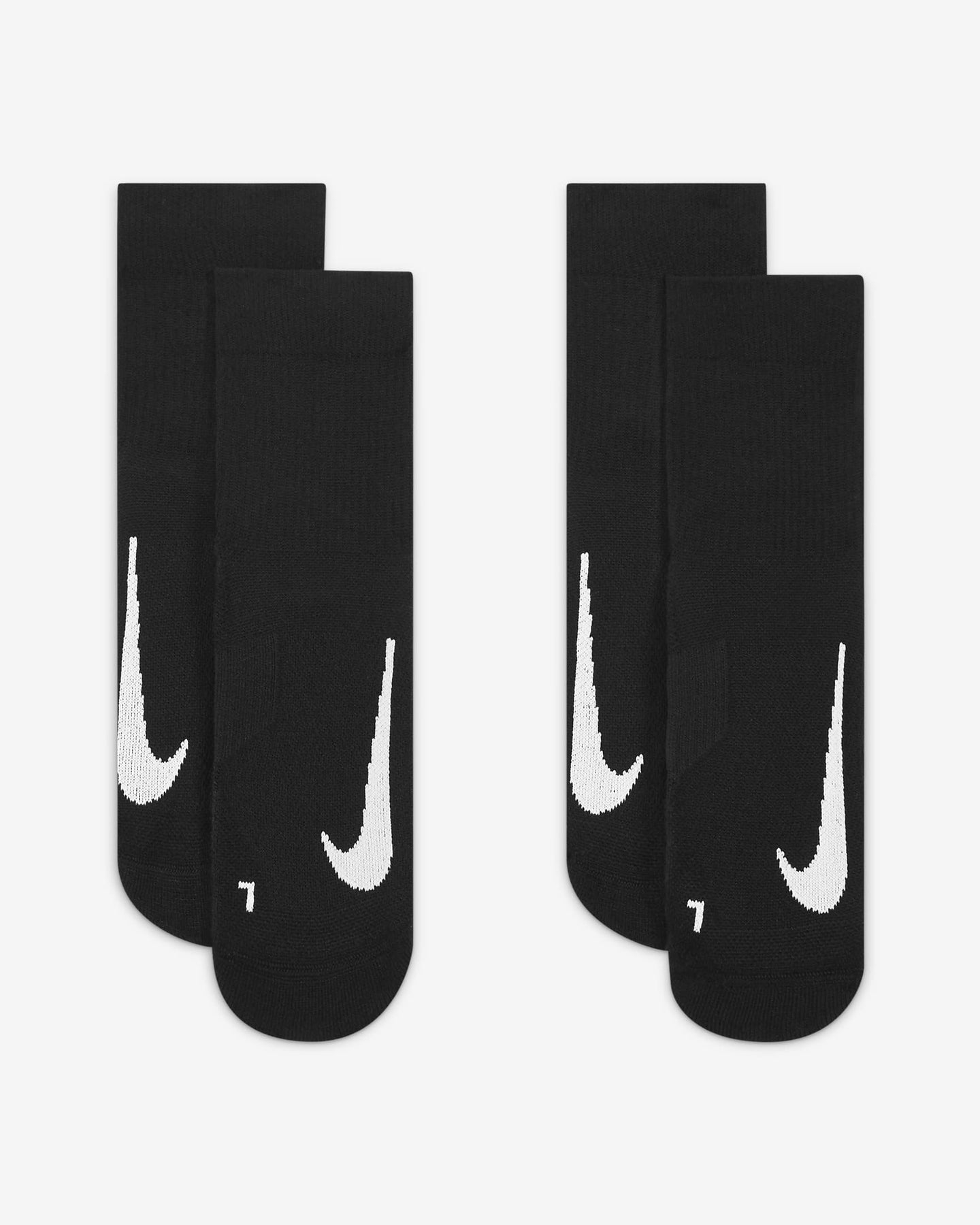 Nike Court Multiplier Max Tennis Ankle Socks in Black (2 Pairs)