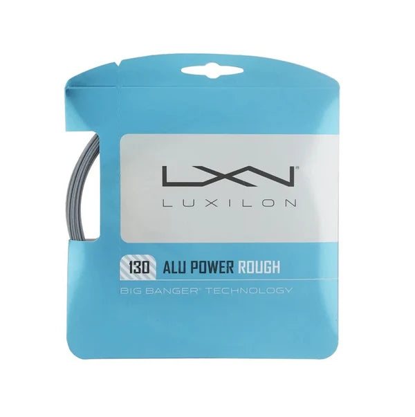 Luxilon Alu Power Rough Tennis String Set in Silver