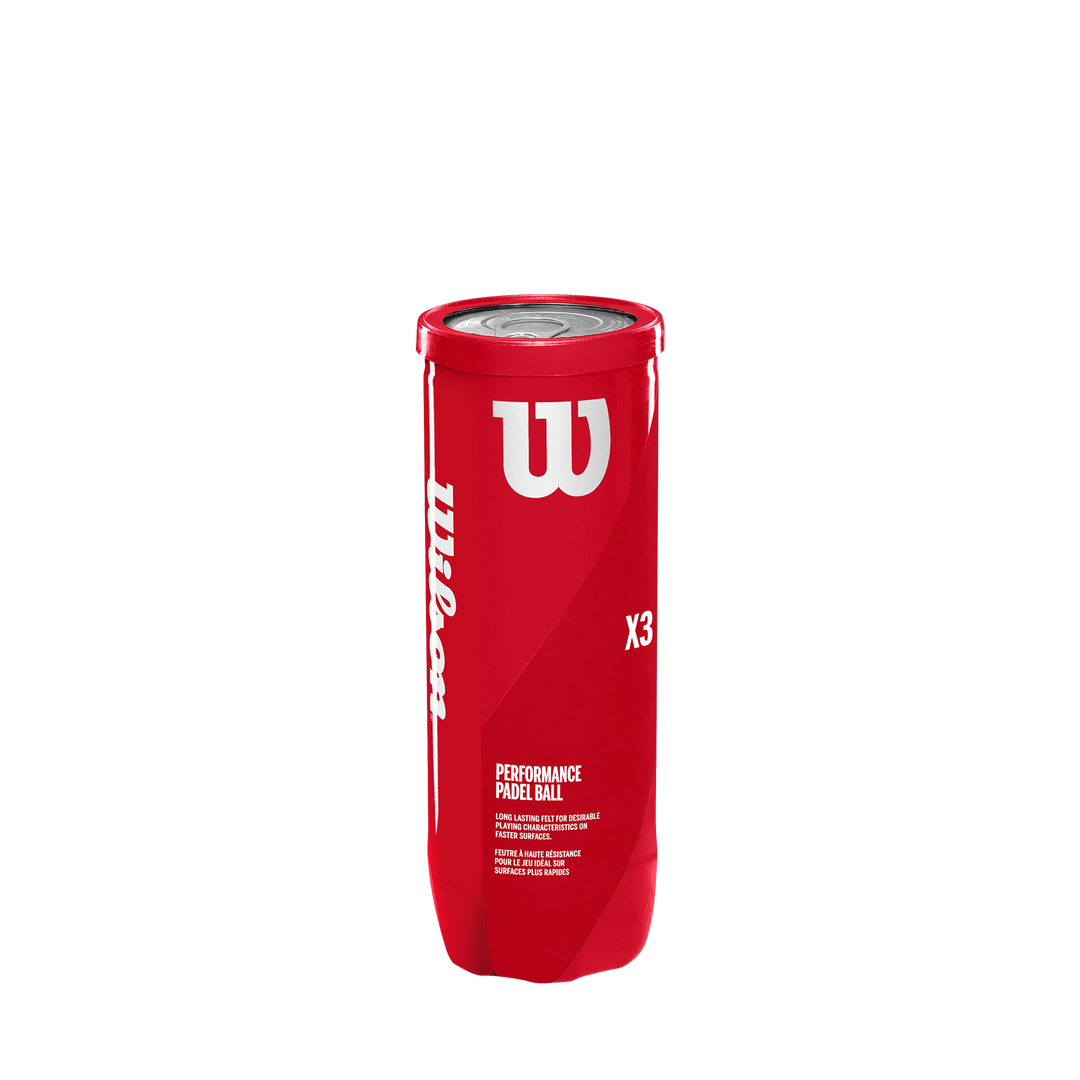 Wilson X3 Padel Balls in Yellow - 3 Ball Can