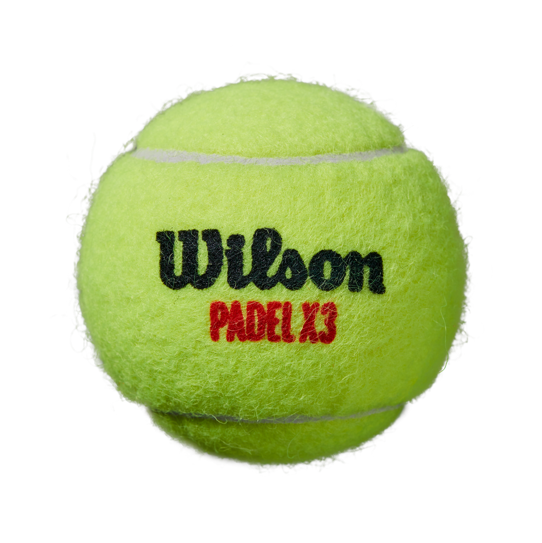 Wilson X3 Padel Balls in Yellow - 3 Ball Can