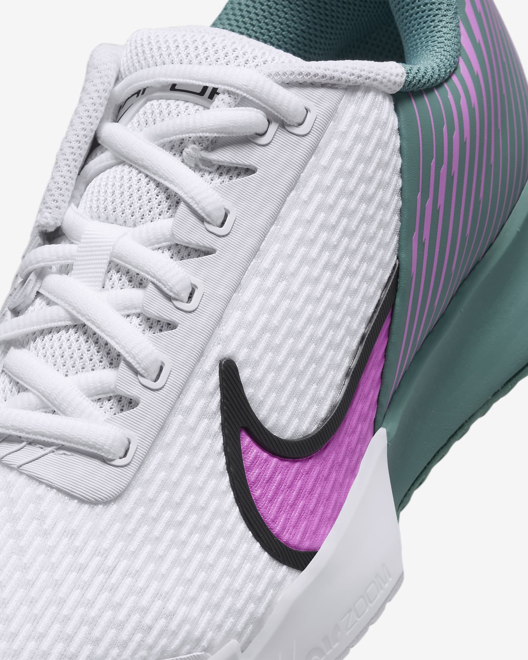 Nike Women's Air Zoom Vapor Pro 2 Tennis Shoes in White/Playful Pink-Bicoastal-Black