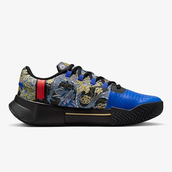 Nike Women's Zoom GP Challenge 1 Osaka PRM Shoes in Black/Racer Blue