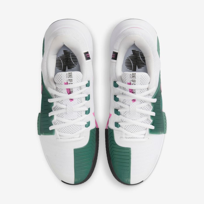 Nike Women's Zoom GP Challenge 1 Shoes in White/Playful Pink-Bicoastal-Black