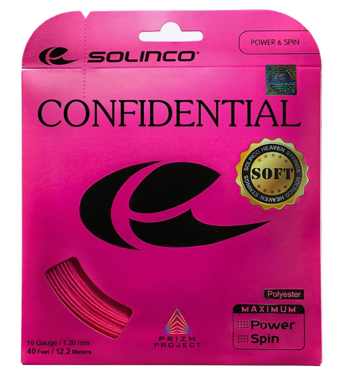 Solinco Confidential Soft Tennis String Set in Pink