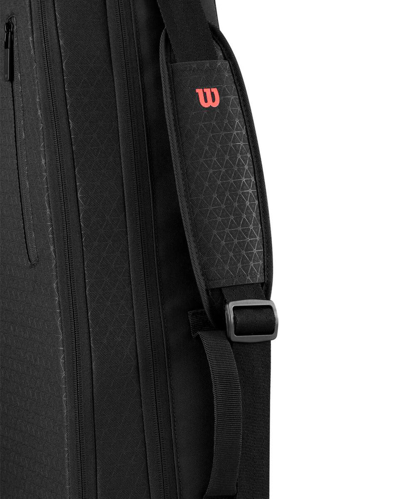 Wilson Clash 3pk Tennis Racquet Bag v3 in Black/Infrared