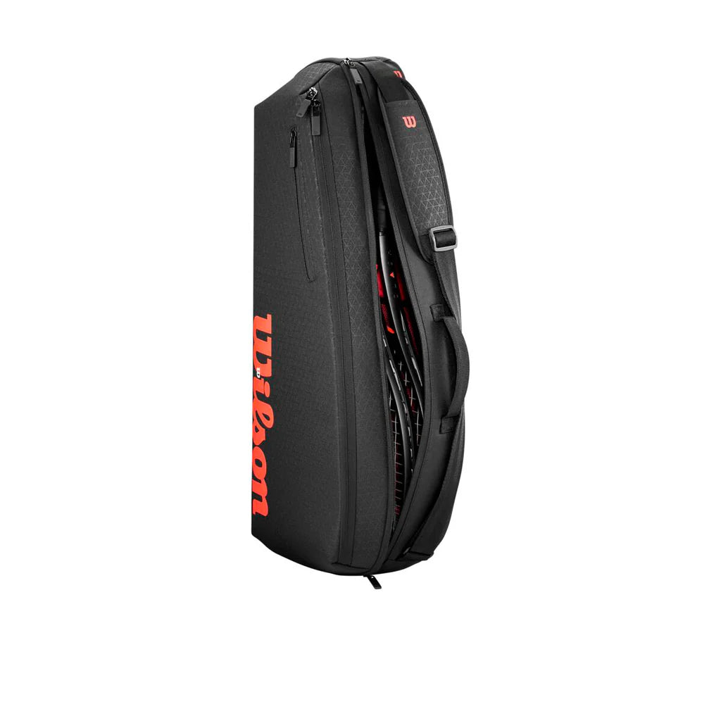 Wilson Clash 3pk Tennis Racquet Bag v3 in Black/Infrared
