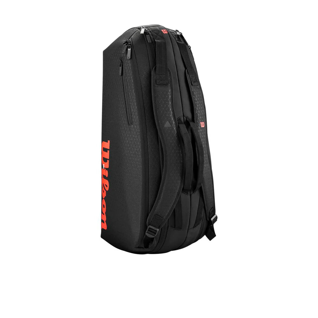 Wilson Clash 6pk Tennis Racquet Bag v3 in Black/Infrared