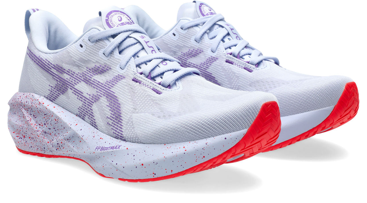 Asics Men's Novablast 5 Tokyo Running Shoes in Blue Fade/Edo Purple