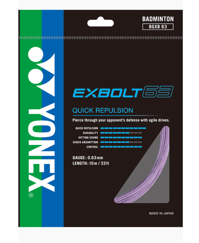 Yonex EXBOLT 63 Badminton String Set