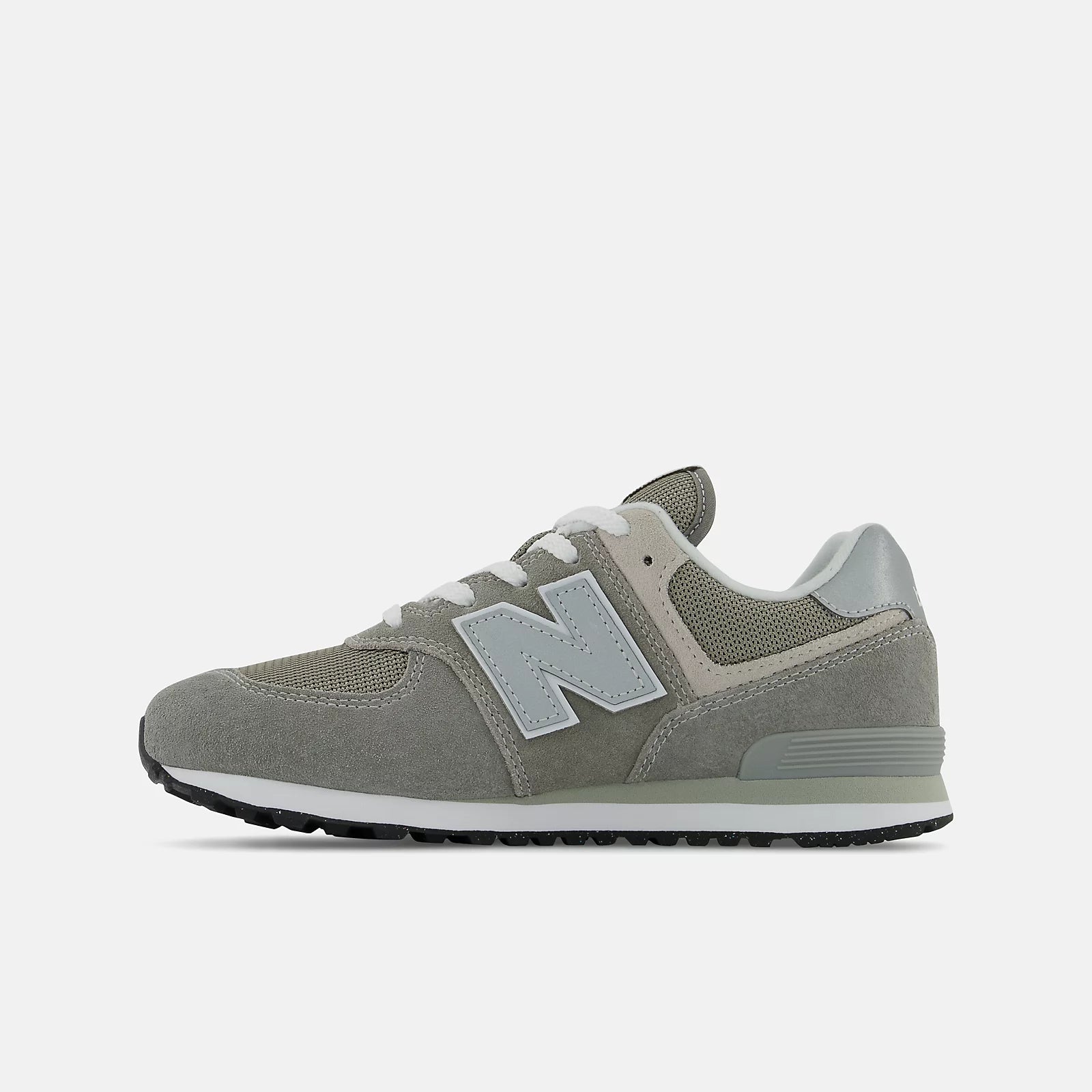 New Balance Grade Boys 574 Core Lace Sport Lifestyle Shoes in Grey