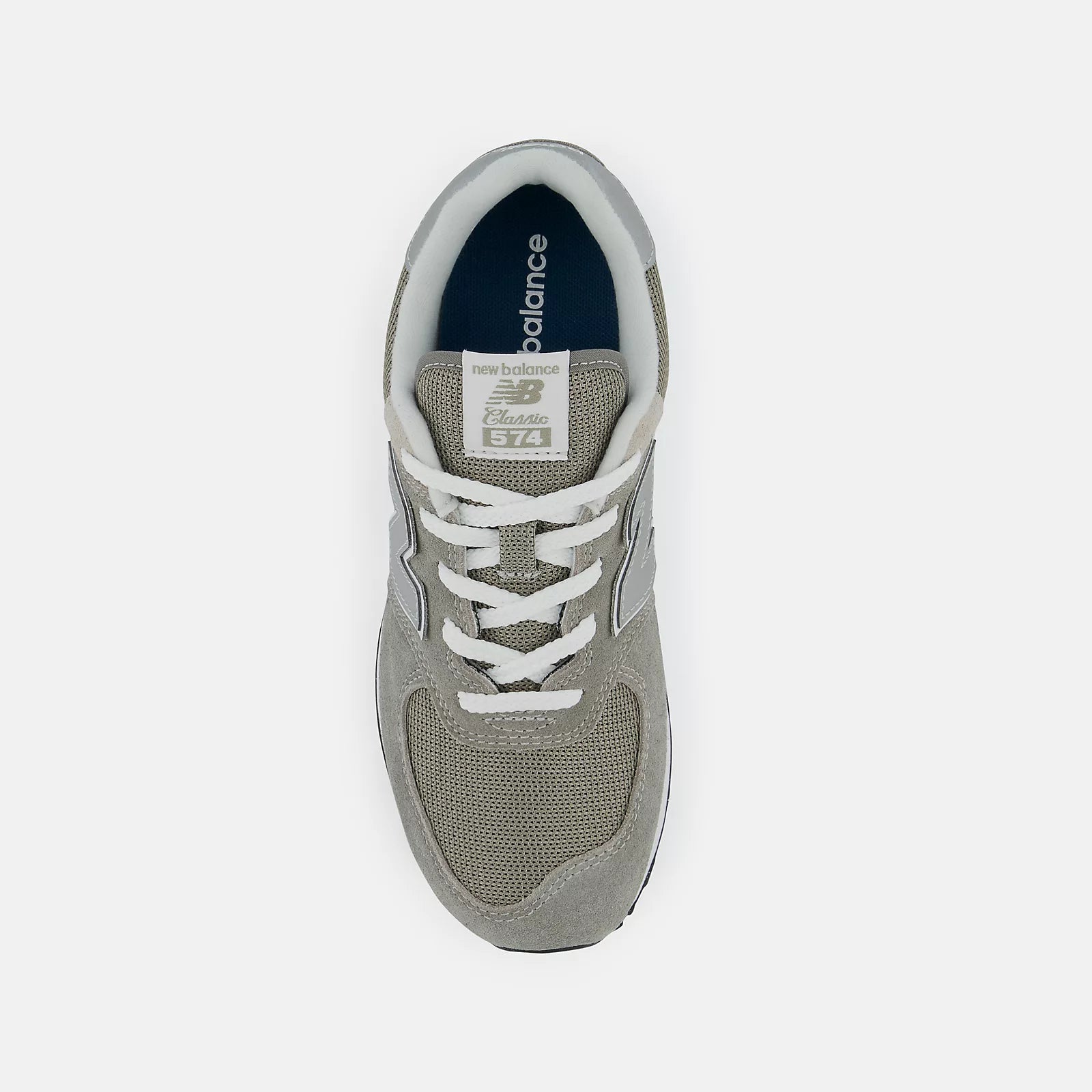 New Balance Grade Boys 574 Core Lace Sport Lifestyle Shoes in Grey