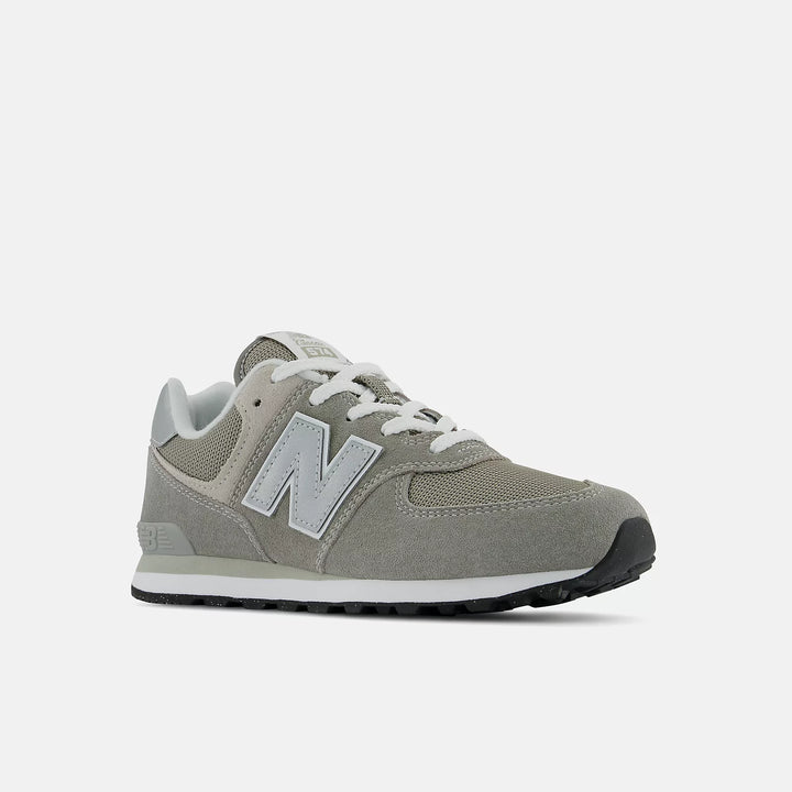 New Balance Grade Boys 574 Core Lace Sport Lifestyle Shoes in Grey