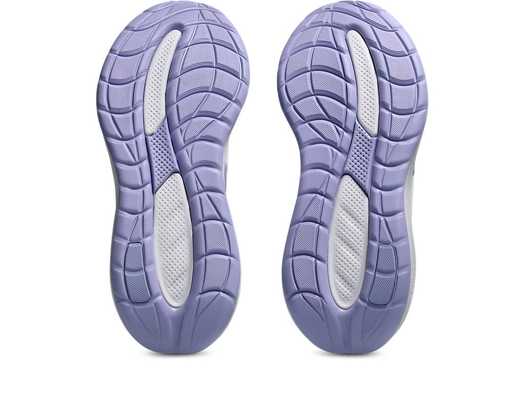 Asics Women's GEL-CUMULUS 28 Wide (D) Running Shoes in White/Bluebell