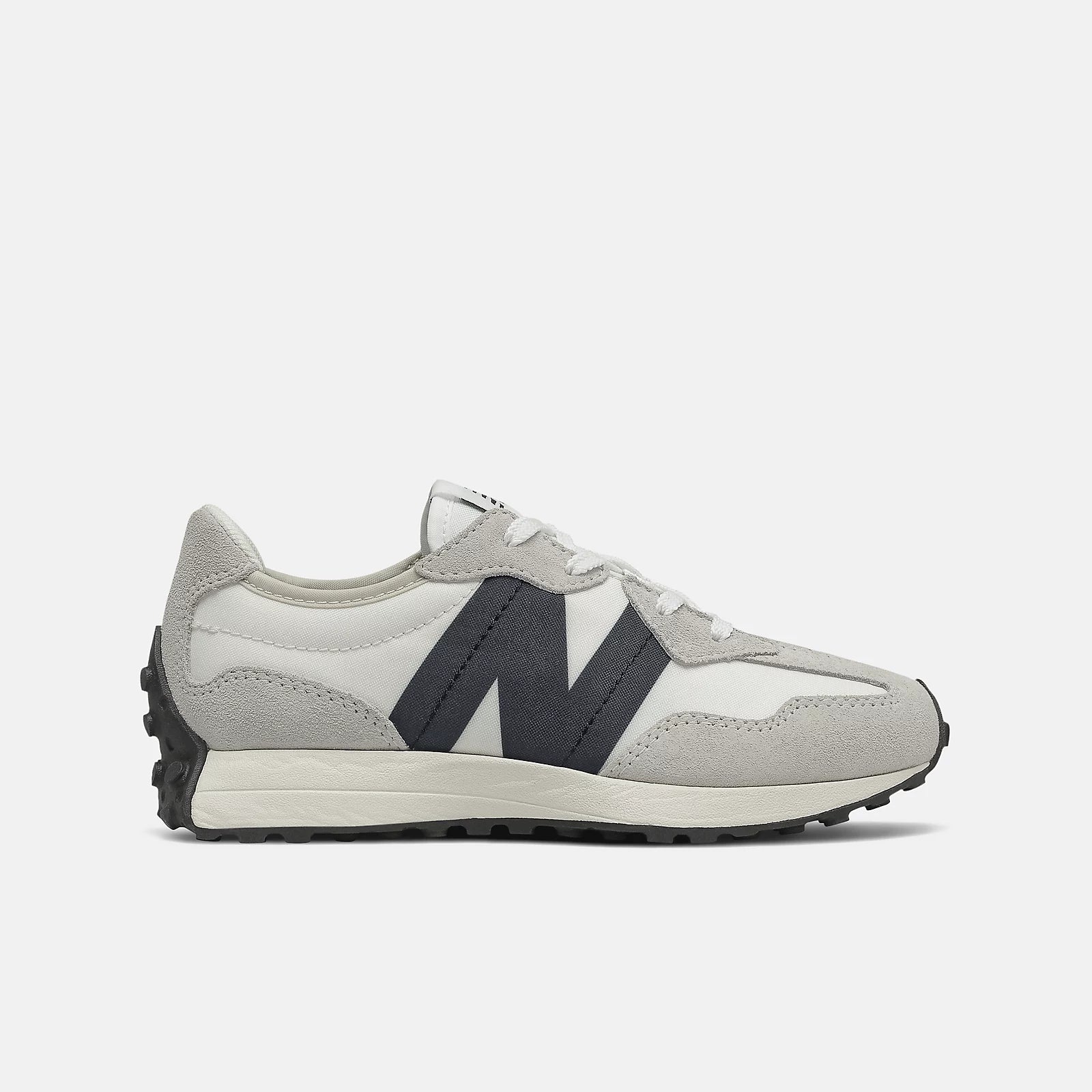 New Balance Grade Boys 327 Lace Sport Lifestyle Shoes in Silver Birch