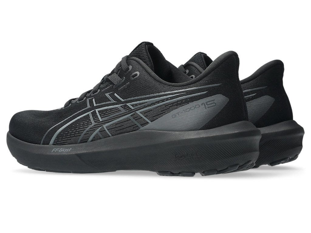Asics Women's GT-1000 15 Wide (D) Running Shoes in Black/Black