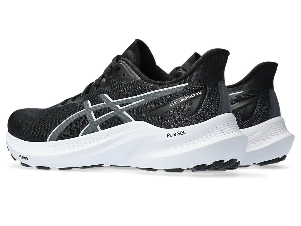 Asics Women's GT-2000 12 Narrow (2A) Running Shoes in Black/Carrier Grey