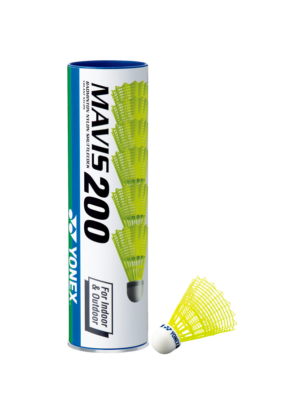 Yonex Mavis 200 Medium Speed Nylon Shuttlecock (Yellow)