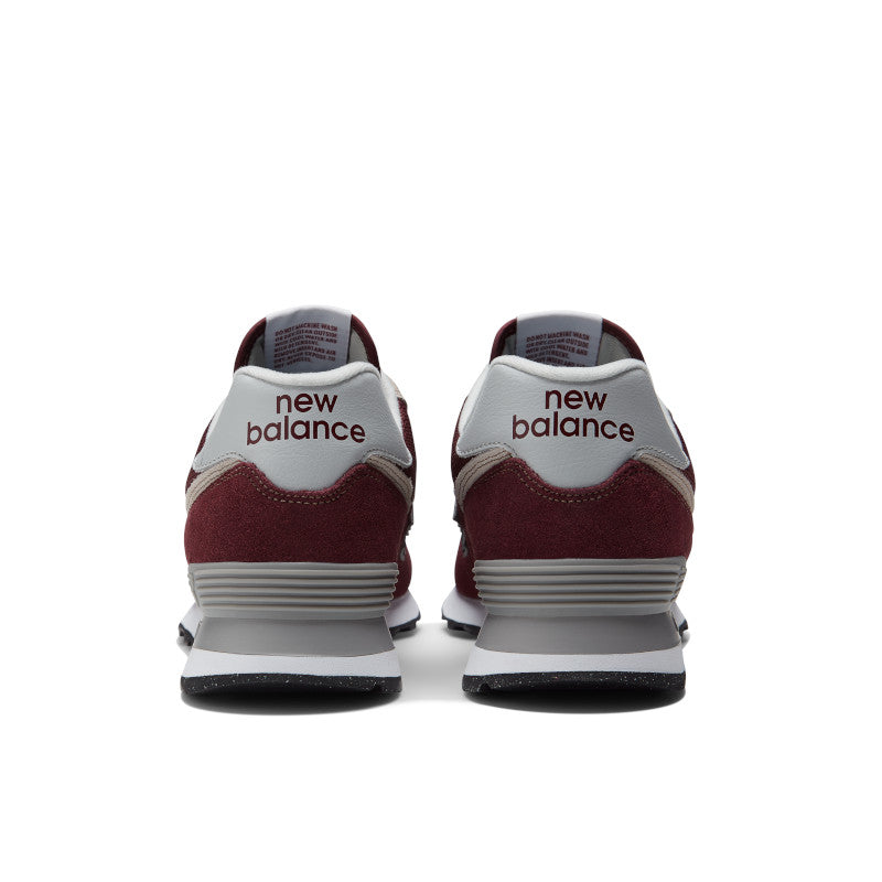 New Balance Men's 574 Core Sport Lifestyle Shoes in Burgundy