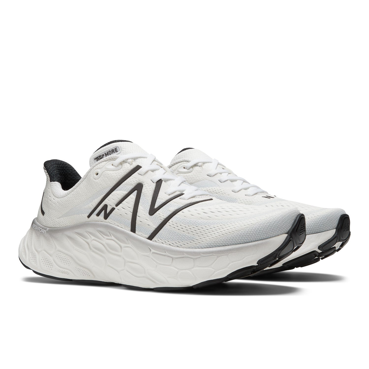 New Balance Men's Fresh Foam X More v4 Running Shoes in WHITE