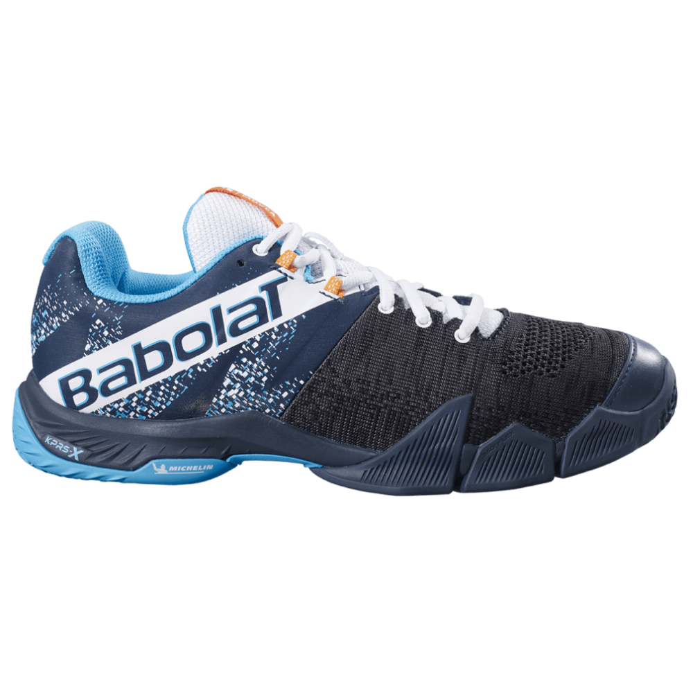 Babolat Men's Movea Padel and Tennis Shoes in Grey/Scuba Blue