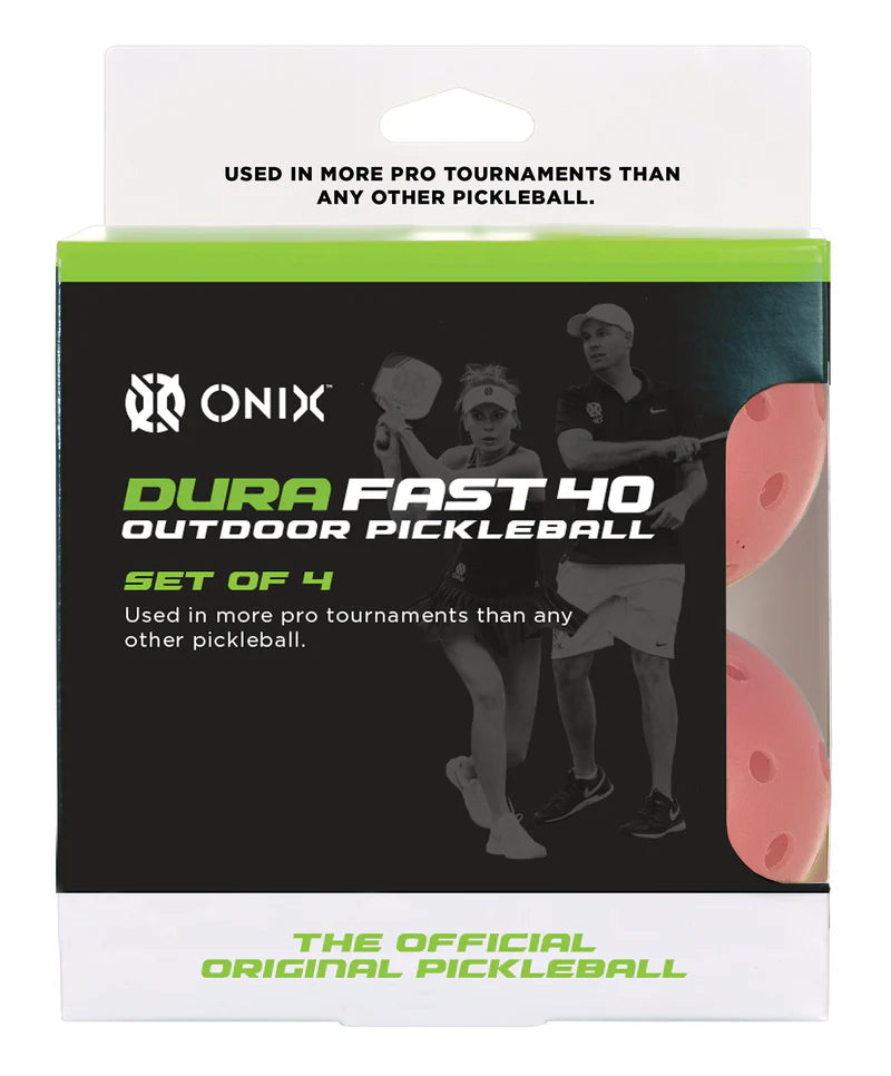 Onix Dura Fast 40 Outdoor Pickleball- 4 ball pack