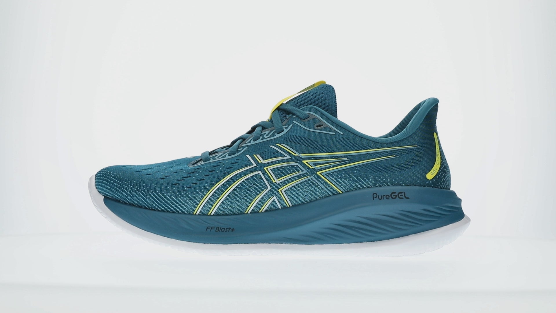Asics Men's GEL-CUMULUS 26  Running Shoes in Evening Teal/Bright Yellow