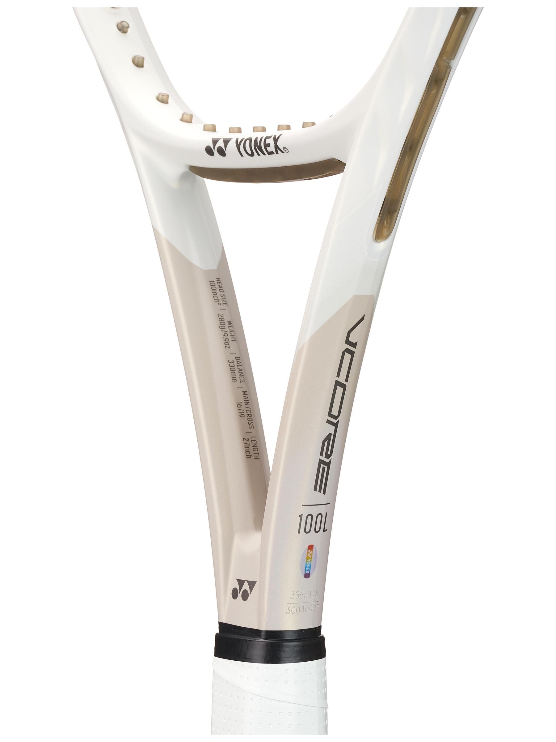 Yonex VCORE 100L 7th Gen. Tennis Racquet in Sand Beige