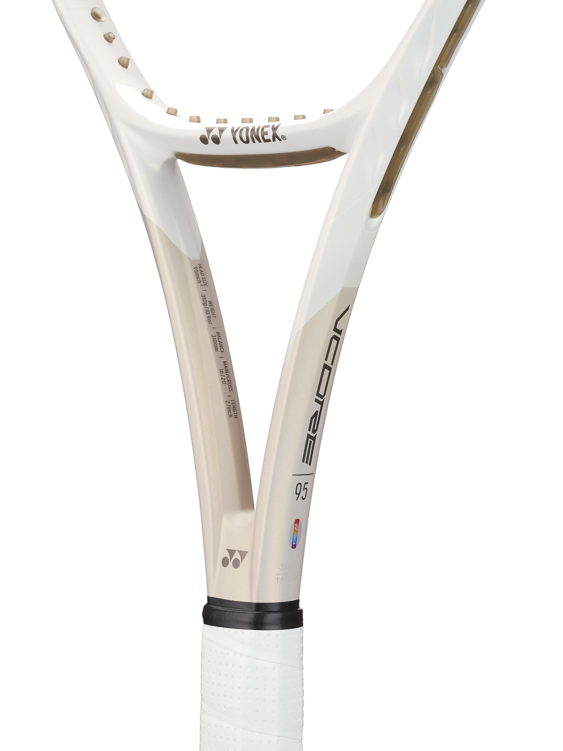 Yonex VCORE 95 7th Gen. Tennis Racquet in Sand Beige