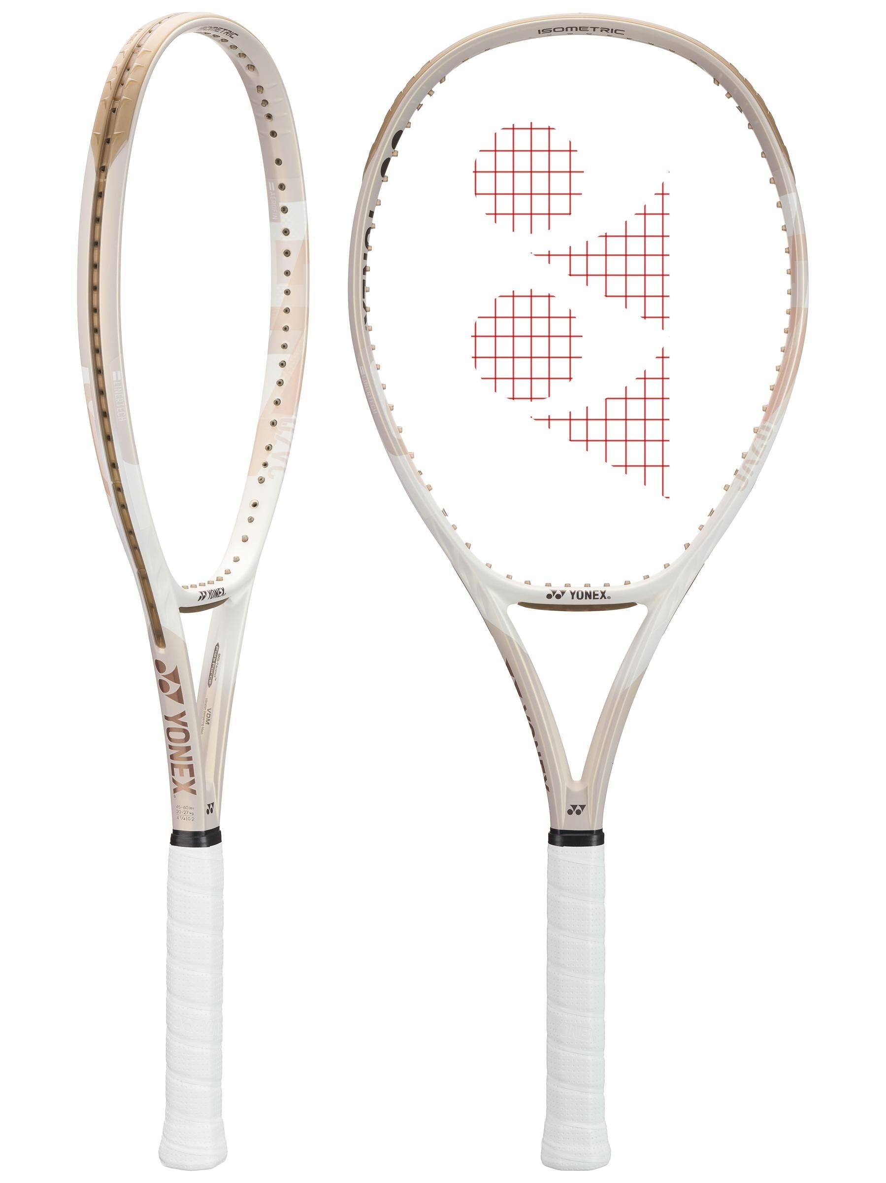 Yonex VCORE 100 7th Gen. Tennis Racquet in Sand Beige