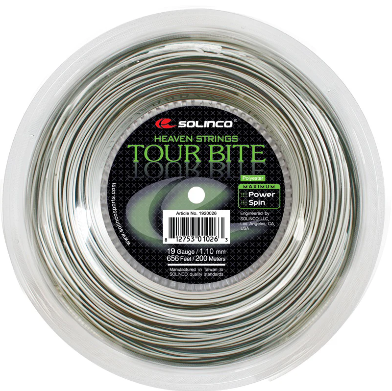 Solinco Tour Bite Tennis String Reel in Silver
