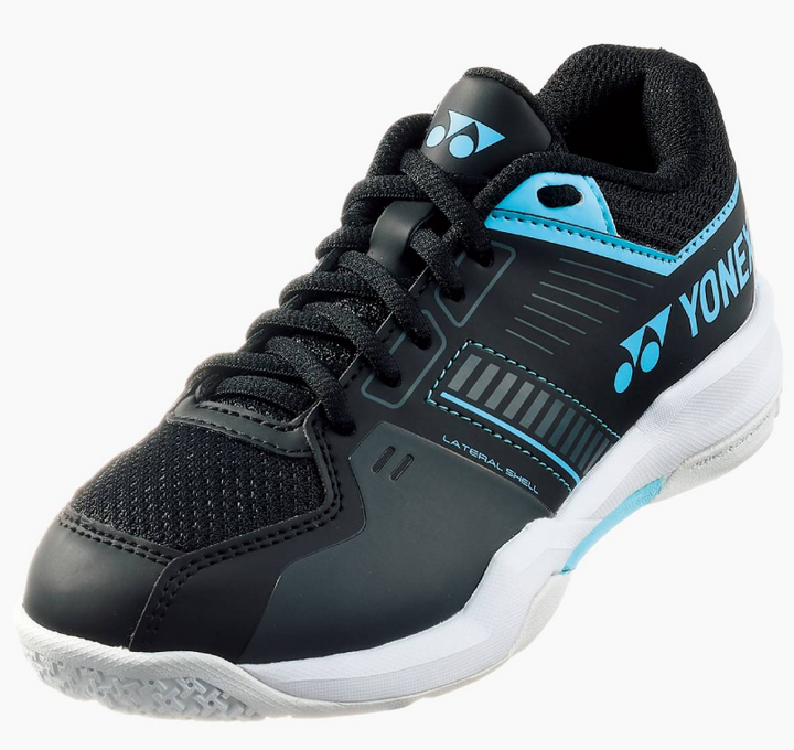 Yonex Power Cushion Strider Flow Junior Badminton Shoe in Black/Blue