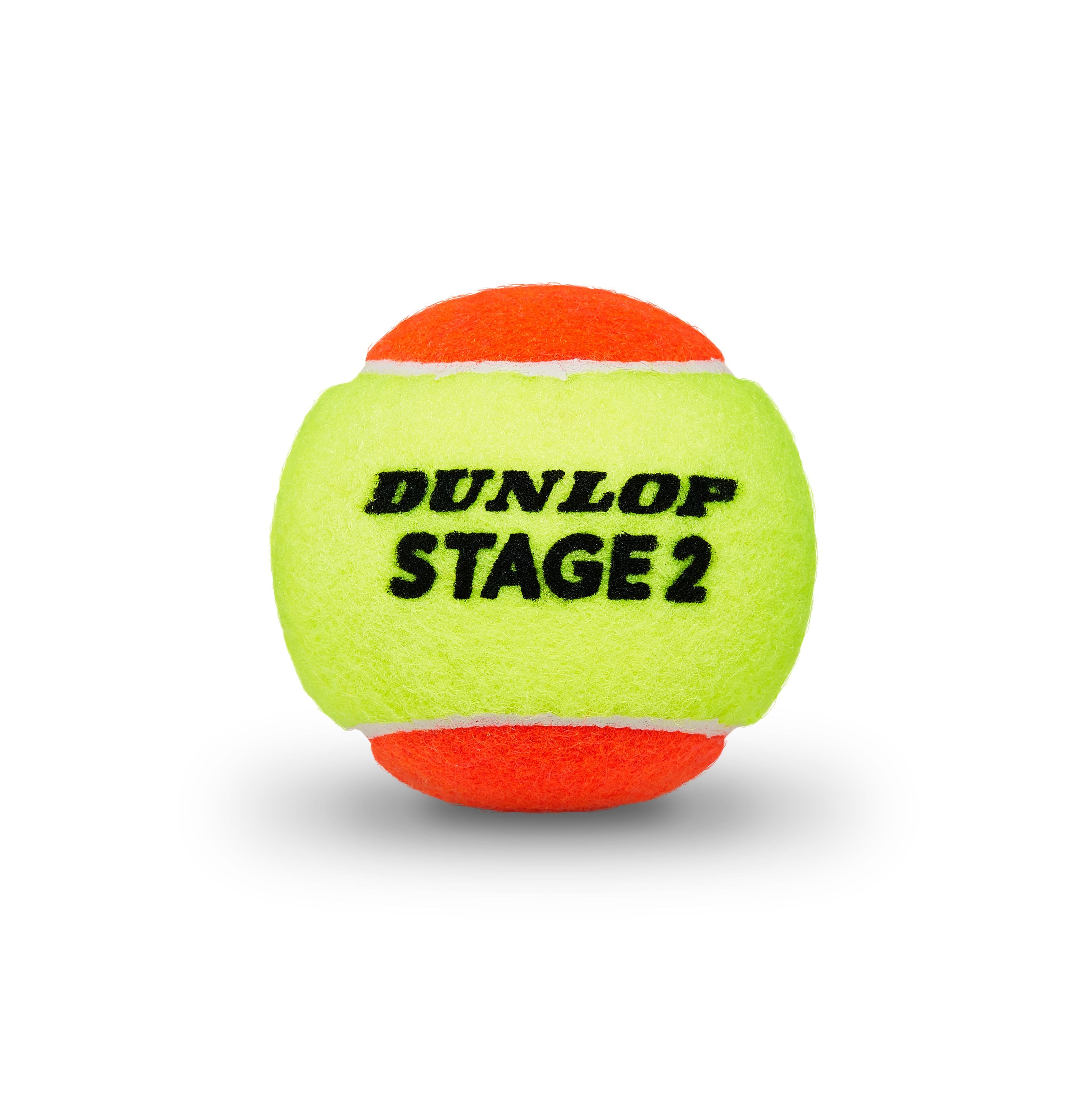 Dunlop Stage 2 Orange Tennis Ball (3 Ball Can)