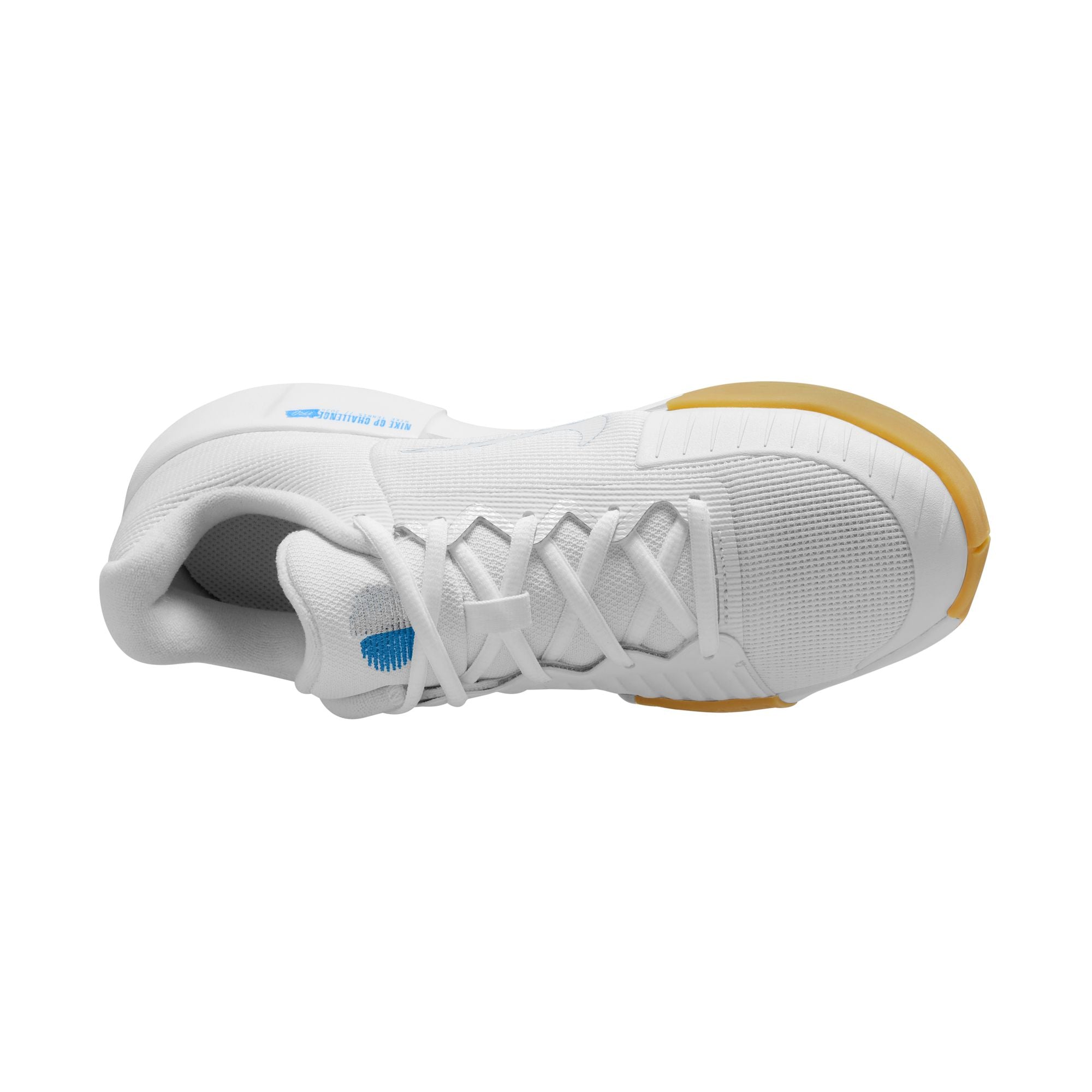 Nike Women's GP Challenge Pro Hard Court Shoes in White/Light Blue-Sail-Gum Light Brown