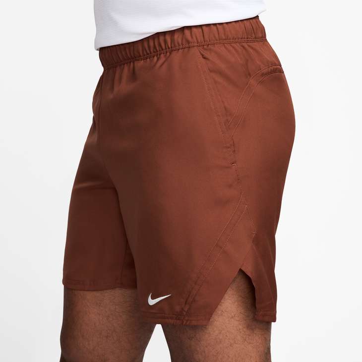 Nike Men's Court Victory Dri-FIT 7" Tennis Shorts in Mars Stone/White