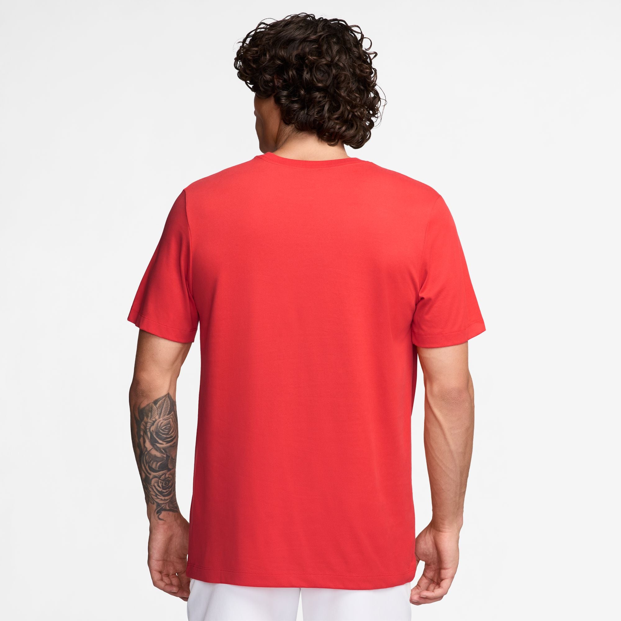 Nike Men's Court Dri-FIT Tennis T-Shirt in Lt Crimson
