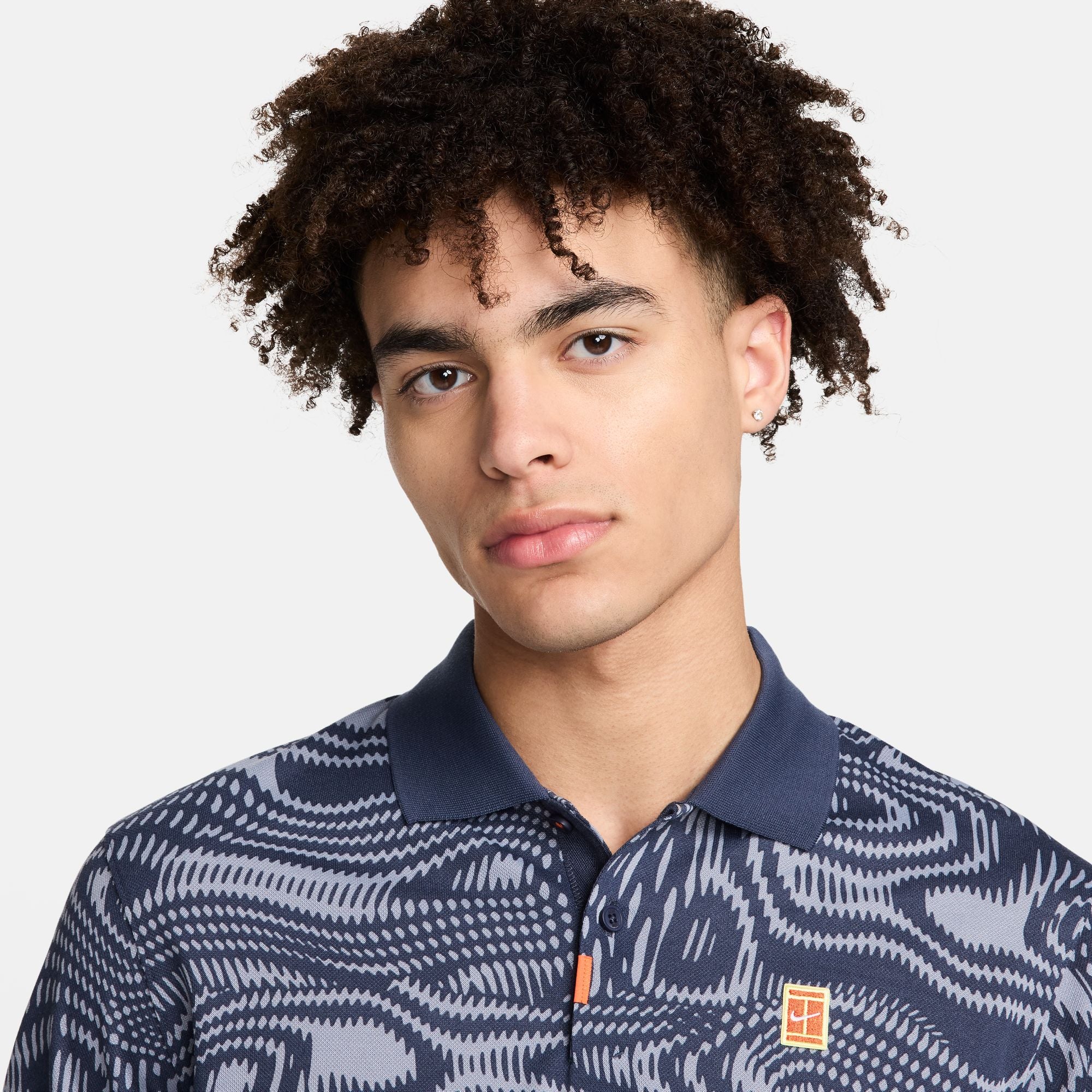 Nike Men's Polo Heritage NikeCourt Polo in Thunder Blue/Ashen Slate