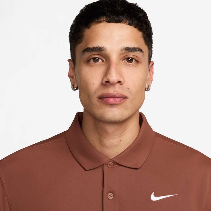 Nike Men's Court Dri-FIT Tennis Polo in Mars Stone/White
