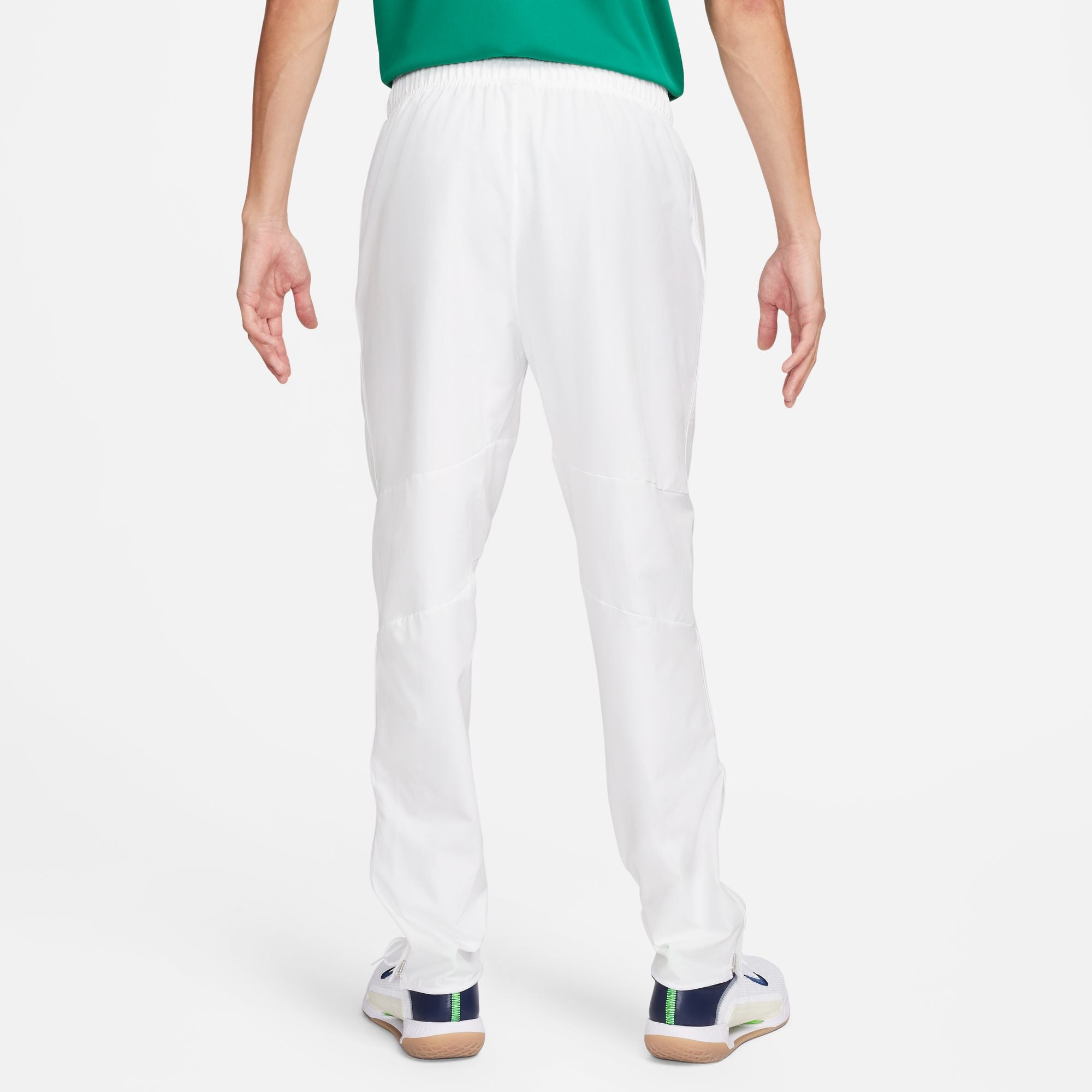 Nike Men's Court Advantage Dri-FIT Tennis Trousers in White/Black