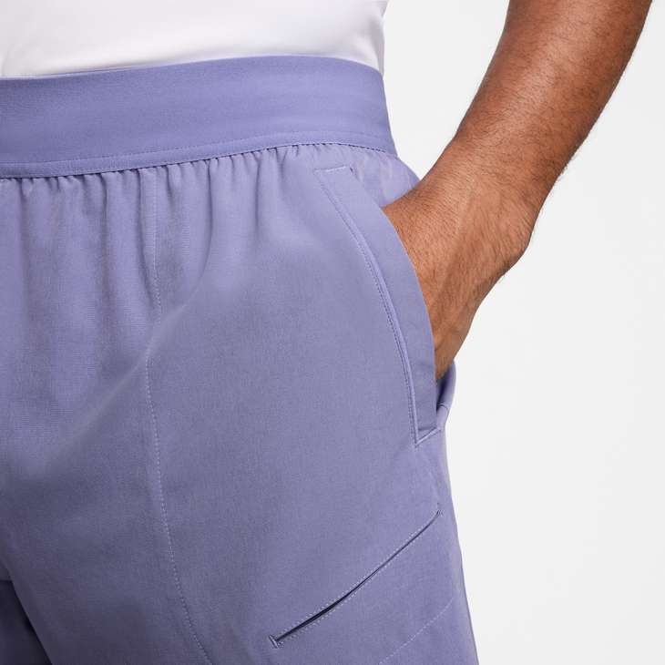 Nike Men's Court Advantage Dri-FIT 8" Tennis Shorts in Dusty Amethyst/White