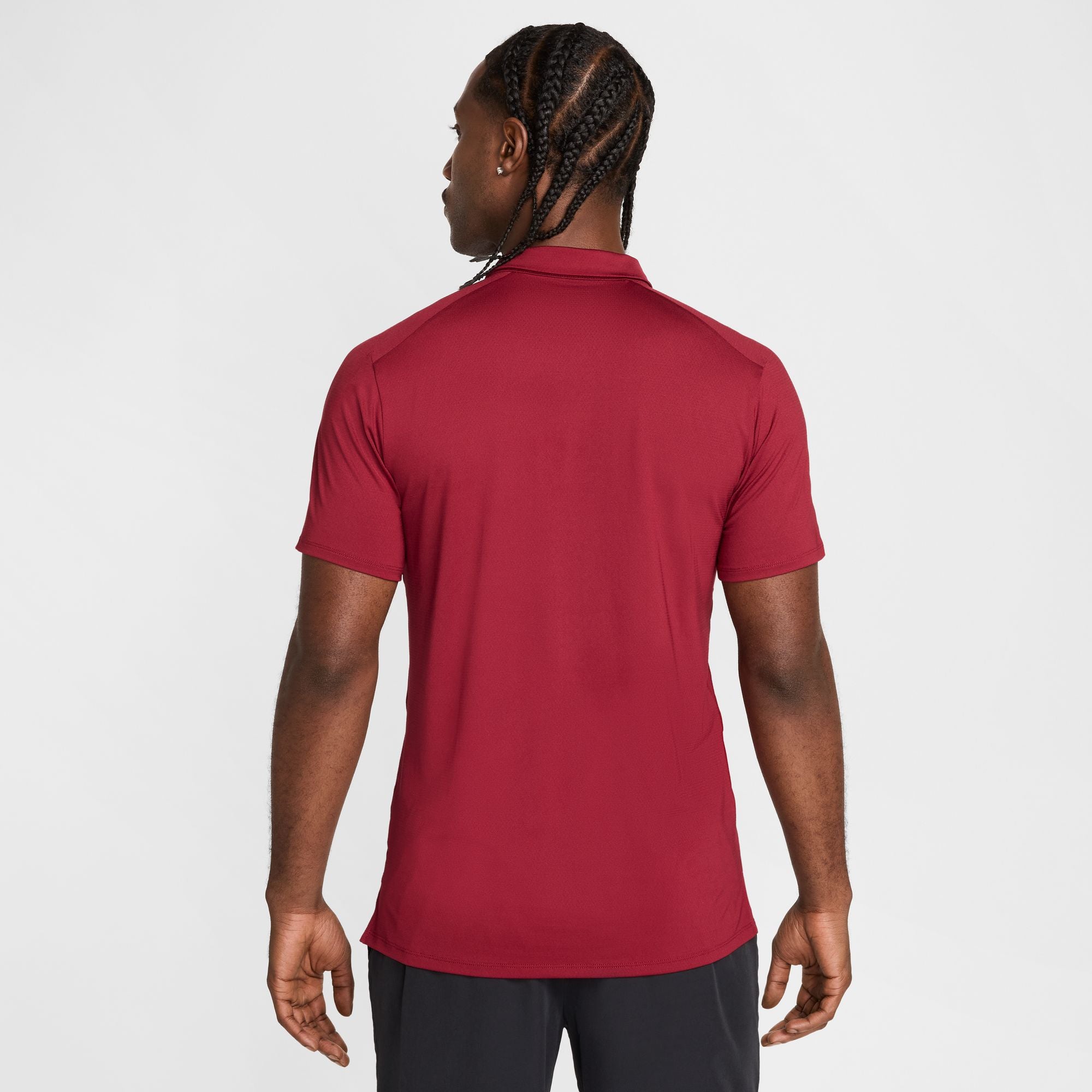 Nike Men's Court Advantage Dri-FIT Tennis Polo in Team Red/Gym Red/White