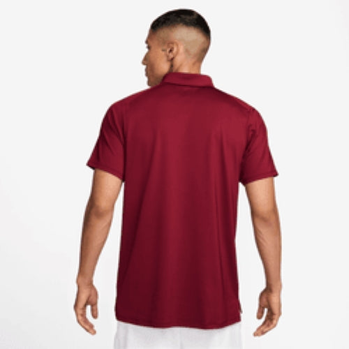 Nike Men's Court Advantage Dri-FIT Tennis Polo in Team Red/Gym Red/White
